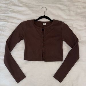 Aritzia Sunday Best Besthug Apple Longsleeve Mocha